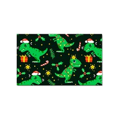 Christmas Funny Pattern Dinosaurs Sticker (rectangular) by Uceng