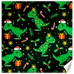 Christmas Funny Pattern Dinosaurs Canvas 16  x 16  15.2 x15.41  Canvas - 1