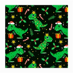 Christmas Funny Pattern Dinosaurs Medium Glasses Cloth