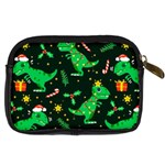 Christmas Funny Pattern Dinosaurs Digital Camera Leather Case Back