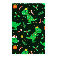 Christmas Funny Pattern Dinosaurs Shower Curtain 48  X 72  (small)  by Uceng