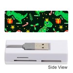 Christmas Funny Pattern Dinosaurs Memory Card Reader (Stick) Front