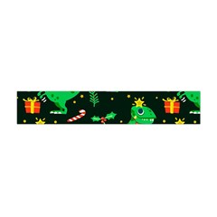 Christmas Funny Pattern Dinosaurs Flano Scarf (Mini)