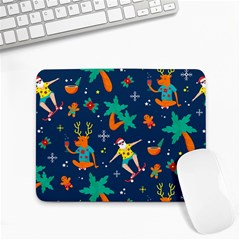 Colorful Funny Christmas Pattern Small Mousepad by Uceng