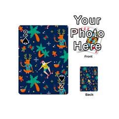 Colorful Funny Christmas Pattern Playing Cards 54 Designs (mini) by Uceng