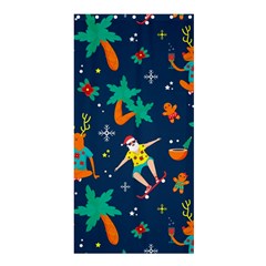 Colorful Funny Christmas Pattern Shower Curtain 36  X 72  (stall)  by Uceng