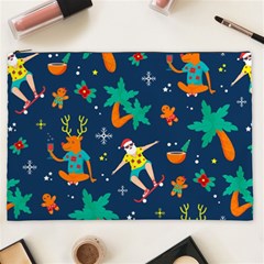 Colorful Funny Christmas Pattern Cosmetic Bag (xxl) by Uceng