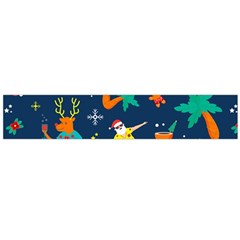 Colorful Funny Christmas Pattern Large Flano Scarf  by Uceng