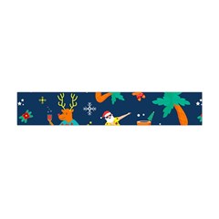 Colorful Funny Christmas Pattern Flano Scarf (mini) by Uceng