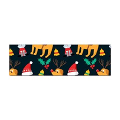 Funny Christmas Pattern Background Sticker (bumper) by Uceng