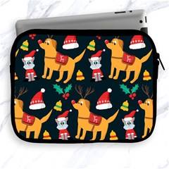 Funny Christmas Pattern Background Apple Ipad 2/3/4 Zipper Cases