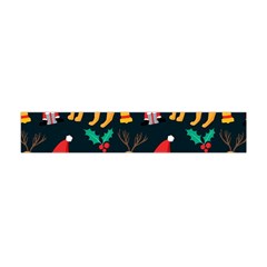 Funny Christmas Pattern Background Flano Scarf (mini) by Uceng