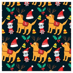 Funny Christmas Pattern Background Lightweight Scarf  by Uceng