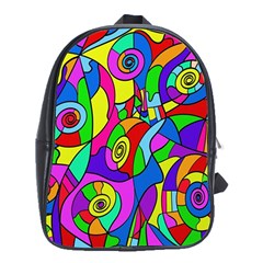 Colorful Stylish Design School Bag (xl) by gasi