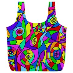 Colorful Stylish Design Full Print Recycle Bag (xxl) by gasi