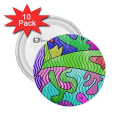 Colorful Stylish Design 2 25  Buttons (10 Pack)  by gasi