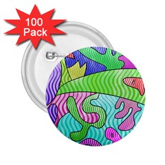 Colorful Stylish Design 2 25  Buttons (100 Pack)  by gasi