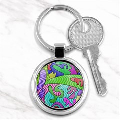 Colorful Stylish Design Key Chain (round) by gasi