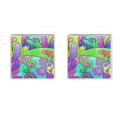 Colorful Stylish Design Cufflinks (square) by gasi