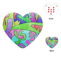 Colorful Stylish Design Playing Cards Single Design (heart) by gasi