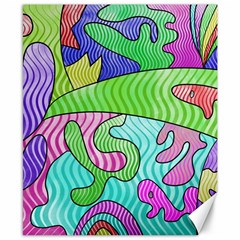 Colorful Stylish Design Canvas 8  X 10  by gasi