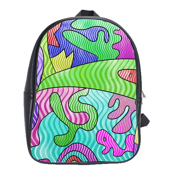 Colorful stylish design School Bag (Large)