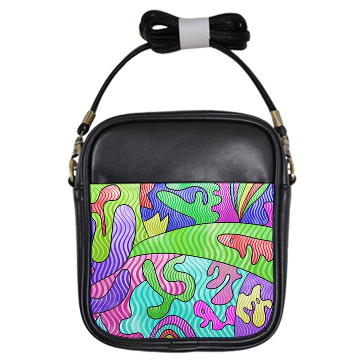 Colorful stylish design Girls Sling Bag