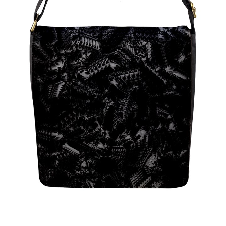 Xeno Frenzy Flap Closure Messenger Bag (L)