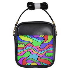 Colorful Stylish Design Girls Sling Bag by gasi