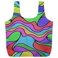 Colorful Stylish Design Full Print Recycle Bag (xl) by gasi