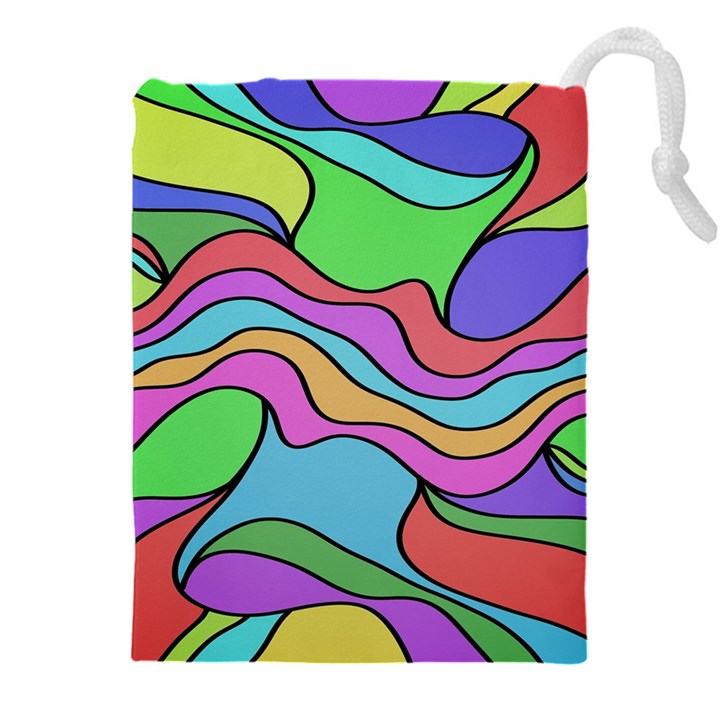 Colorful stylish design Drawstring Pouch (5XL)