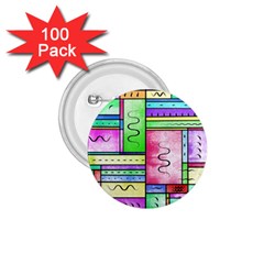 Colorful Pattern 1 75  Buttons (100 Pack)  by gasi