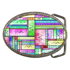 Colorful Pattern Belt Buckles by gasi