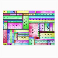 Colorful Pattern Postcards 5  X 7  (pkg Of 10) by gasi