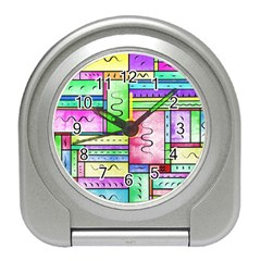 Colorful Pattern Travel Alarm Clock by gasi