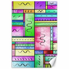 Colorful Pattern Canvas 12  X 18  by gasi