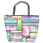 Colorful pattern Bucket Bag Front