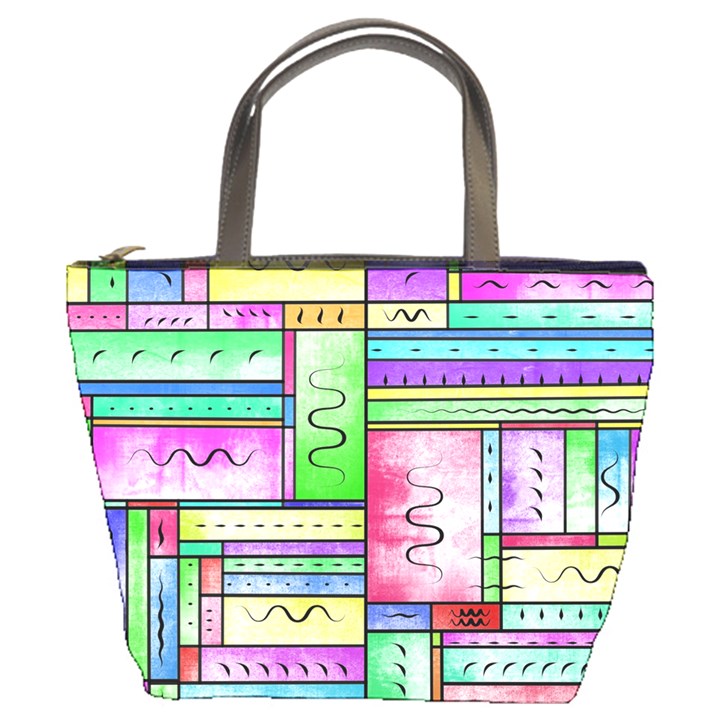 Colorful pattern Bucket Bag