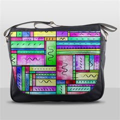 Colorful Pattern Messenger Bag by gasi