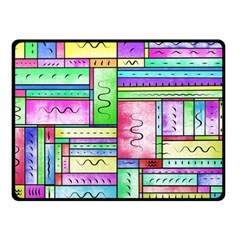 Colorful Pattern Double Sided Fleece Blanket (small) by gasi