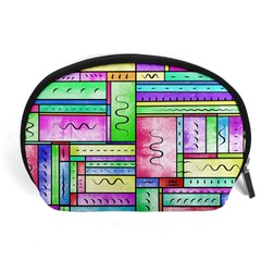 Colorful Pattern Accessory Pouch (large) by gasi