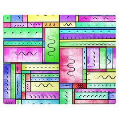 Colorful Pattern Double Sided Flano Blanket (medium) by gasi