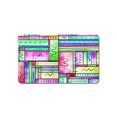 Colorful Pattern Magnet (name Card)