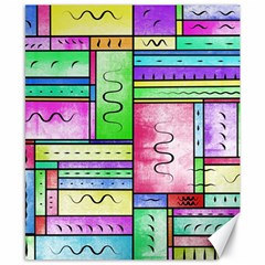 Colorful Pattern Canvas 8  X 10  by gasi