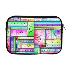 Colorful Pattern Apple Macbook Pro 17  Zipper Case by gasi