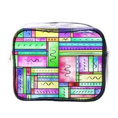 Colorful Pattern Mini Toiletries Bag (one Side) by gasi