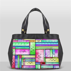 Colorful Pattern Oversize Office Handbag by gasi