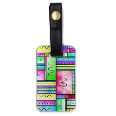 Colorful Pattern Luggage Tag (one Side) by gasi