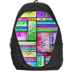 Colorful Pattern Backpack Bag by gasi