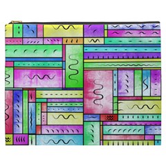 Colorful Pattern Cosmetic Bag (xxxl) by gasi